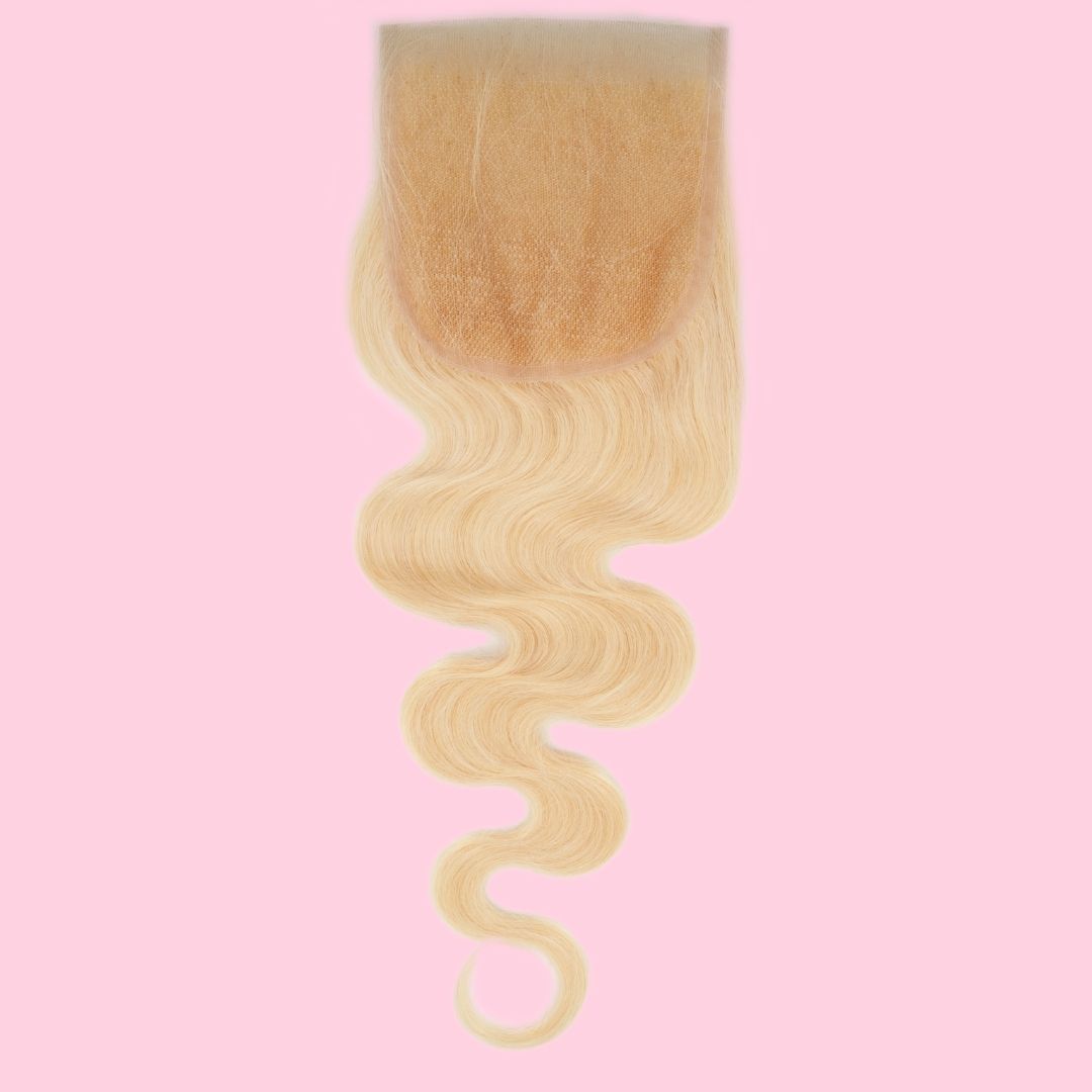 Blonde Body Wave 4x4 Transparent Lace Closure